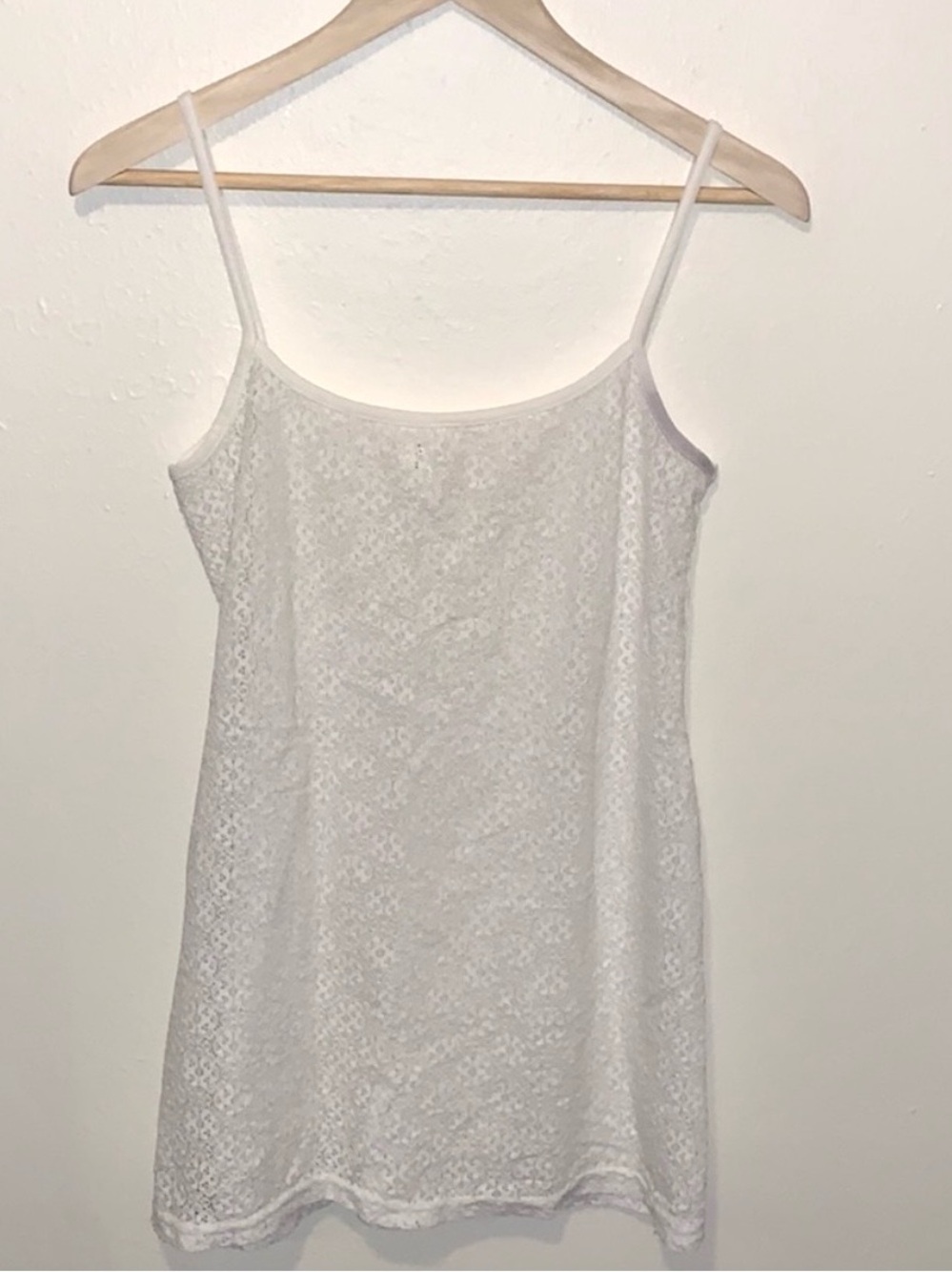 90’s Marciano by Guess Slip Chemise White Floral Lace M Y2K
